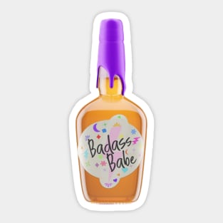 Badass Babe Whiskey: Empowering Design Sticker